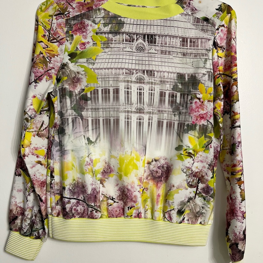 Ted Baker Yellow and Pink Floral Sweatshirt